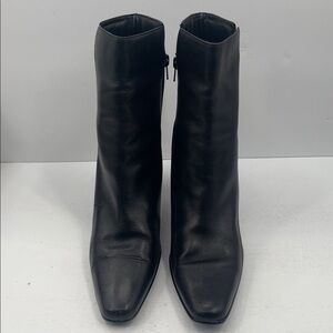 Karen Scott Black Leather Women's Booties Size 10